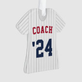 Coach et équipe de baseball Pinstripe Jersey (devant)