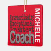 Coach Extraordinaire CUSTOM Ceramic Ornamed Keramisch Ornament (Links)