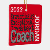 Coach Extraordinaire CUSTOM Keramisch Ornament (Rechts)