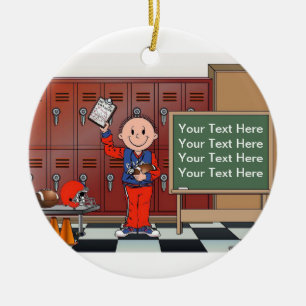 Coach, Football - Mannelijk Keramisch Ornament