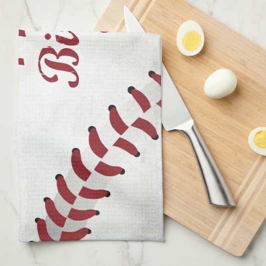 Coach Happy Birthday Large Grunge Baseball, Sport Theedoek (Quarter Fold)