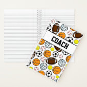 COACH Little League Multi Sportballen Cadeau Notitieboek (Binnen)
