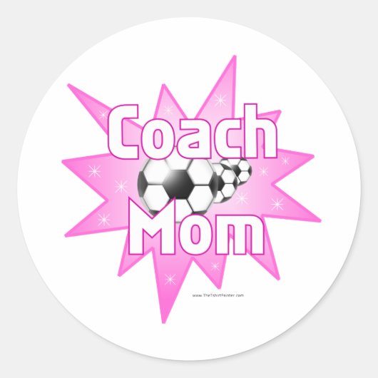 Coach mam ronde sticker (Voorkant)