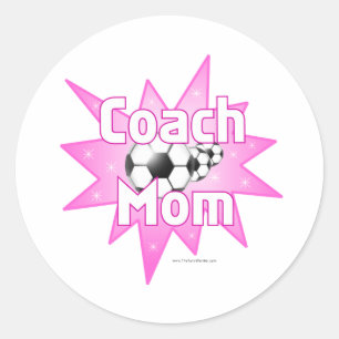 Coach Moeder Ronde Sticker