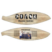 Coach Naam Silhouette Team Spelers en Foto Basketbal (Panelen)