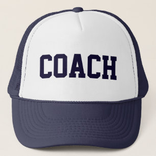 Coach Navy Blue Trucker Hat Pet
