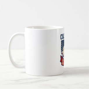 Coach Papa Honkbal Patriottisch Vintage T-Shirt On Koffiemok