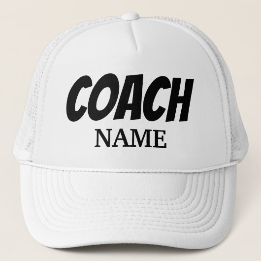 COACH PERSONALIZED TRUCKER HAT PET (Voorkant)
