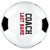 Coach - Persoonlijke achternaam Voetbal (Gedraaid)