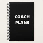 Coach Planner Sports Thème Coach Plans (Devant)