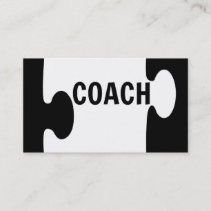 Coach Puzzel Stuk Visitekaartje