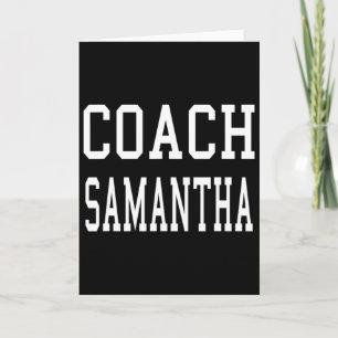 Coach Samantha Custom Voetbal Voetbal Soccer Theek Kaart