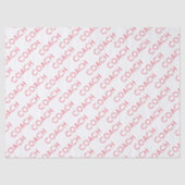 Coach School Sport Team Kleuren Modern Fun Tissuepapier (Voorkant)