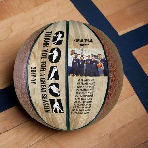Coach Silhouette Team Spelersnamen en Foto Basketbal