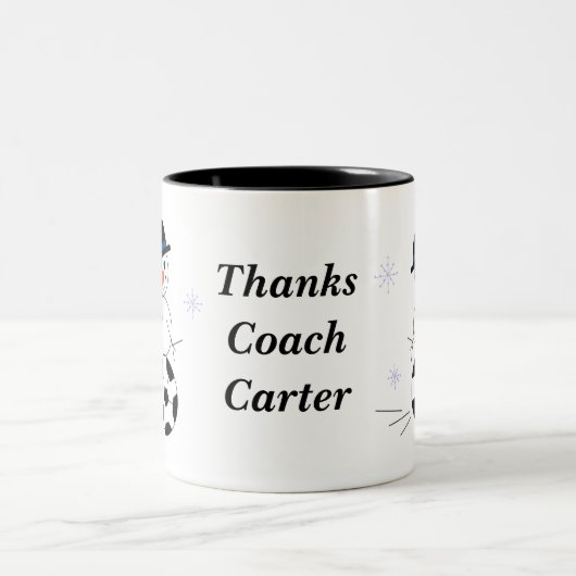 Coach Snowman de vacances Café Mug (Centre)