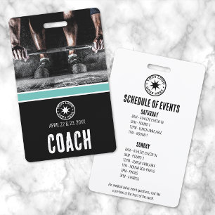 Coach sportevenement badge