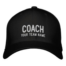 Coach Sports Team Casquette - Nom personnalisé