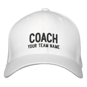 Coach Sports Team Casquette - Nom personnalisé