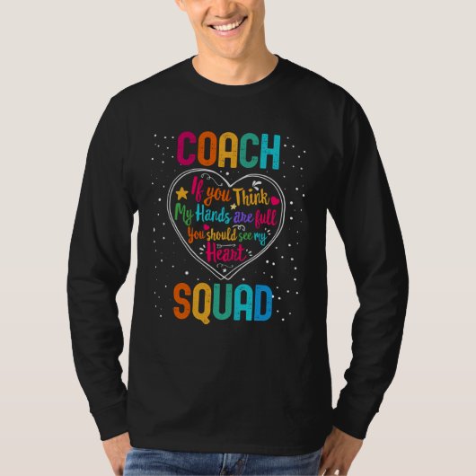 Coach Squad Appreciation Week Back to School Heart T-shirt (Voorkant)
