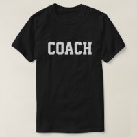COACH T-SHIRT (VOORZIJDE EN TERUG)
