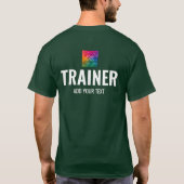 Coach Trainer Forest Green dubbelzijdig afdrukken T-shirt (Achterkant)