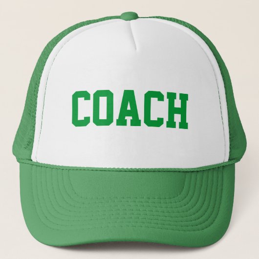 COACH Trucker Hat {groen} Trucker Pet (Voorkant)