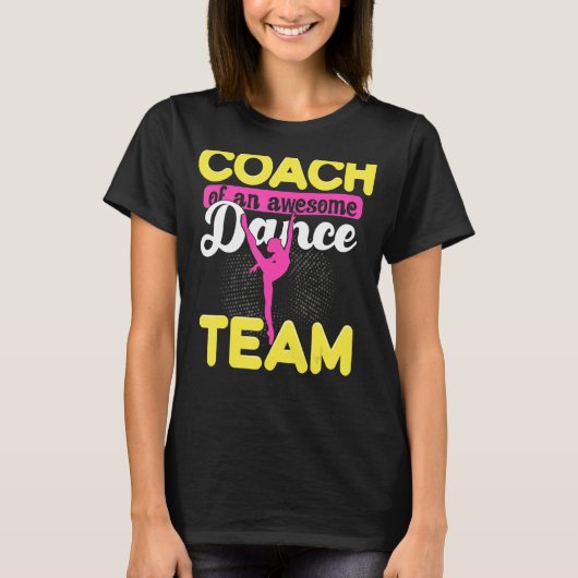 Coach van een Geweldige dansteam danscoach Mannen T-shirt (Voorkant)