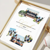 Coach Waardering Foto Collage Team Handtekening Poster