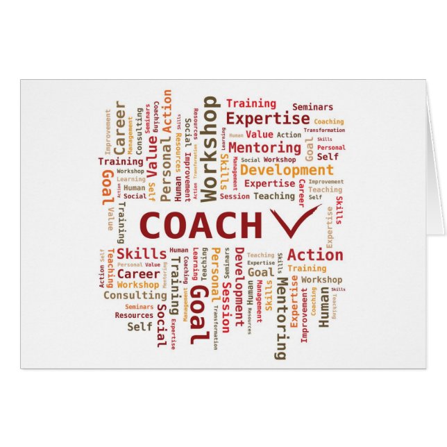 Coach Word Cloud Orange Couleurs Brown (Devant horizontal)