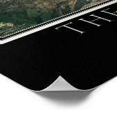 Coachella Valley California Satellite Map Poster (Hoek)