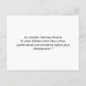 Coaching carte "Choix binaire" (Dos)