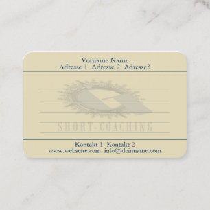 Coaching - Carte de visite
