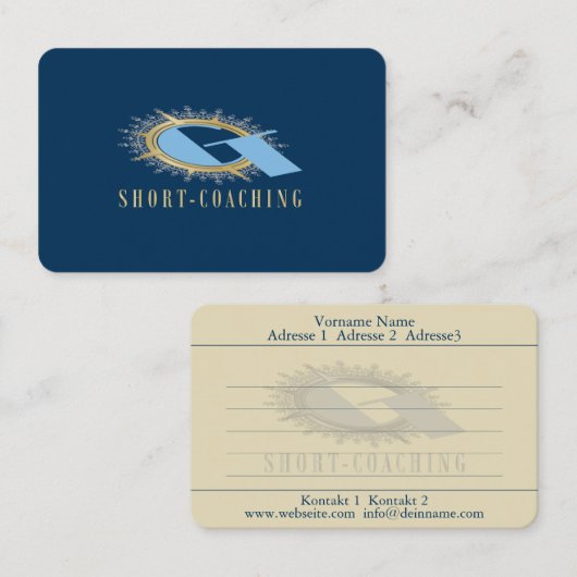Coaching - Carte de visite (Devant / Derrière)
