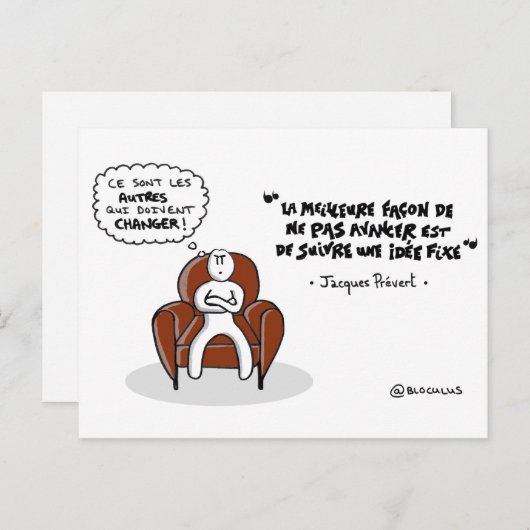 Coaching carte : "Suivre une idée fixe..." (Devant / Derrière)