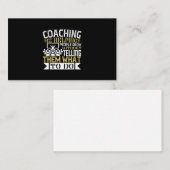 Coaching helpt mensen te groeien visitekaartje (Voorkant / Achterkant)