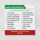 Coaching Nutrition Visitekaartjes (Achterkant)