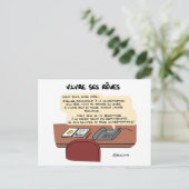 Coachingkaart "Drink z'n dromen" Briefkaart (Staand voorkant)