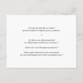 Coaching's kaart "Zoek haar weg met de IKIGAI" (Achterkant)