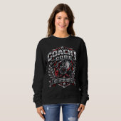 Coach's Code Metallic Fitnessembleem Logoontwerp Trui (Voorkant volledig)
