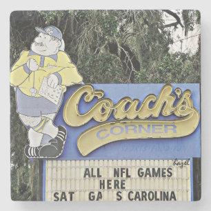 Coach's Corner Savannah Marble Stone Onderzetter. Stenen Onderzetter