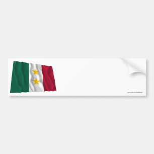 Coahuila y Tejas Flag Bumpersticker