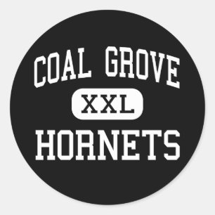 Coal Grove - Hornets - High - Coal Grove Ohio Ronde Sticker