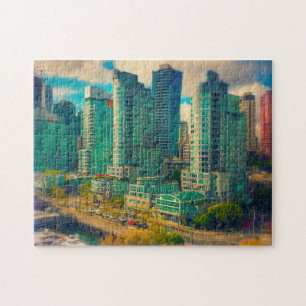 Coal Harbor Vancouver. Jigsaw Puzzle Legpuzzel