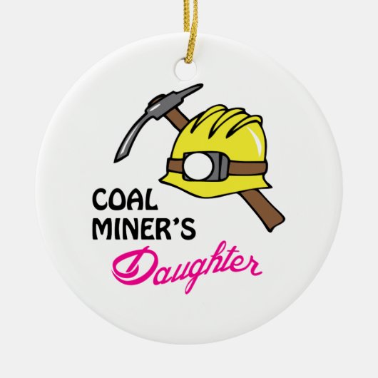 Coal Miner's Daughter Keramisch Ornament (Voorkant)
