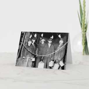 Coal Miners - Greeting Card Kaart