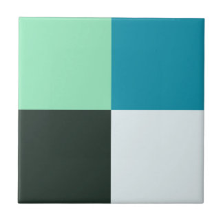 Coal White Blauwgroen Blue Aqua Turquoise Tegeltje