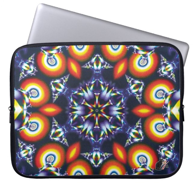 Coals Kaleidoscope Laptop Sleeve (Voorkant)