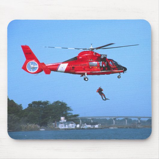 Coast Guard Chopper Mousepad Muismat (Voorkant)