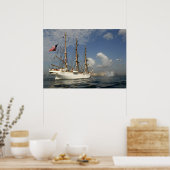 Coast Guard Cutter Eagle in Miami Poster (Keuken)
