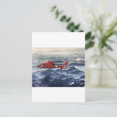 COAST GUARD HELICOPTER BRIEFKAART (Staand voorkant)